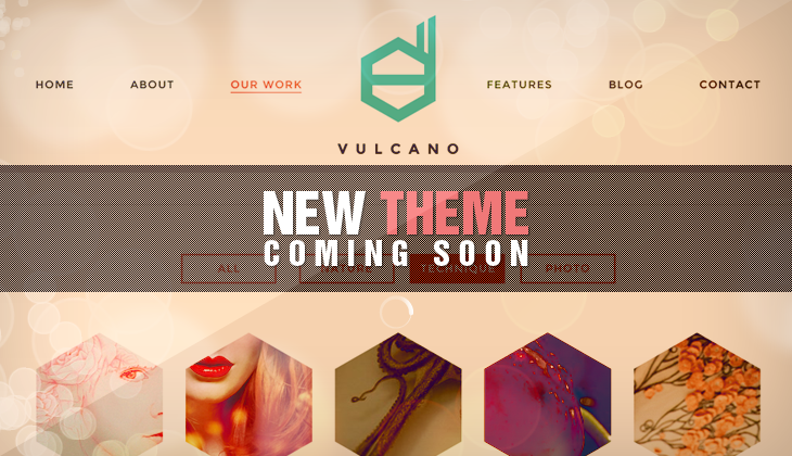 Vulcano – our upcoming Creative WordPress Theme