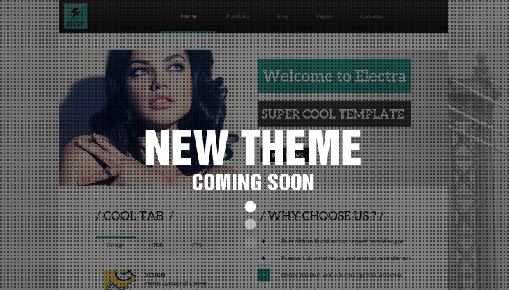 Preview of Electra – our upcoming Premium WordPress Theme