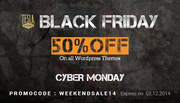 Black Friday & Cyber Monday deal: get 50% OFF on everything