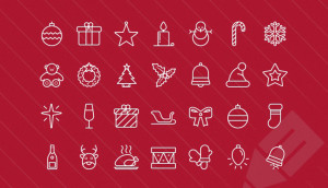 Top 10 free icon sets to decorate your site for Christmas