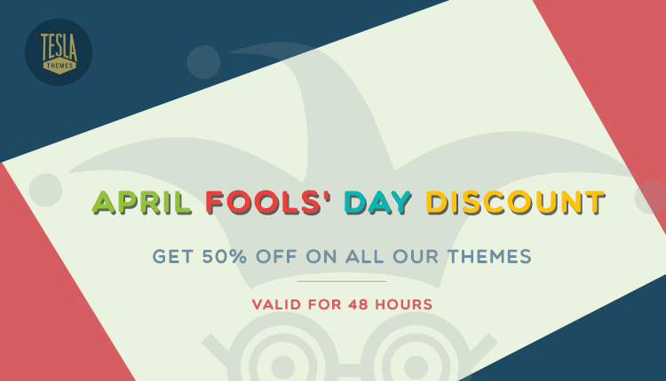 Today everyone jokes except us: Get 50% discount