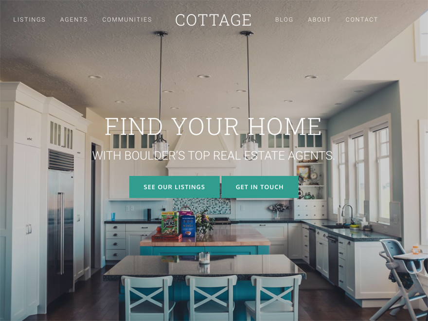 Cottage Real Estate WordPress Theme Design